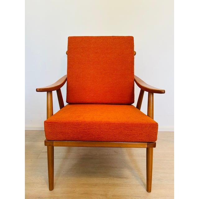 Mid-Century Armchair by Jaroslav Šmidek for Ton, 1976, in Restored conditions. Designed 1970 to 1979 This piece has an...
