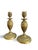 Traditional Neo-Classical Gilt Bronze Candlesticks, Set of 2 For Sale - Image 3 of 9