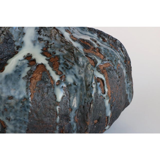Mid 20th Century Mid 20th Century Brutalist Style Studio Pottery Vase For Sale - Image 5 of 8