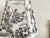 Vintage Black Marble Lamp With Toile Fabric Shade For Sale - Image 9 of 12