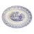 19th Century Blue and White Ironstone Transferware Platter For Sale