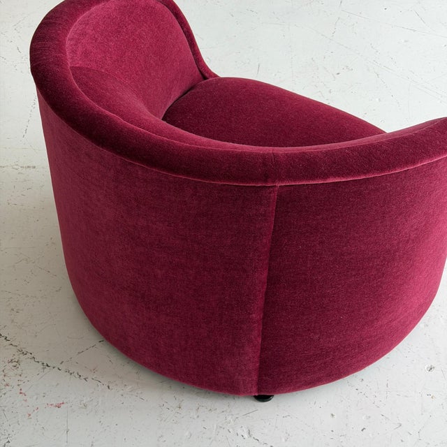 1980s Cartouche Chairs by Ward Bennett for Brickell Associates in Mohair For Sale In Chicago - Image 6 of 11