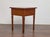 Brown 19th Century French Walnut Side Table With Drawer and Carved Diamond Accents For Sale - Image 8 of 9