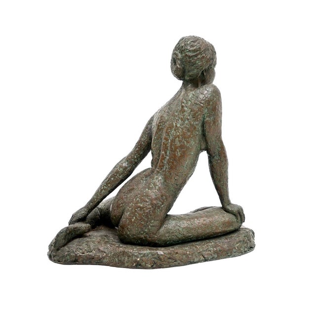 Mid-Century Modern Vintage Nude Sculpture by A. Altmann For Sale - Image 3 of 7