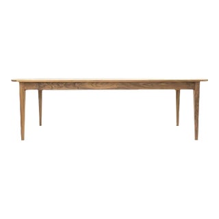 Adair Table, Refined English Rustic Dining Table in Walnut For Sale