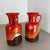 Fat Lava Op Art Pottery Multi-Color Vases from Jasba Ceramics Germany, 1970s, Set of 2 For Sale - Image 12 of 18