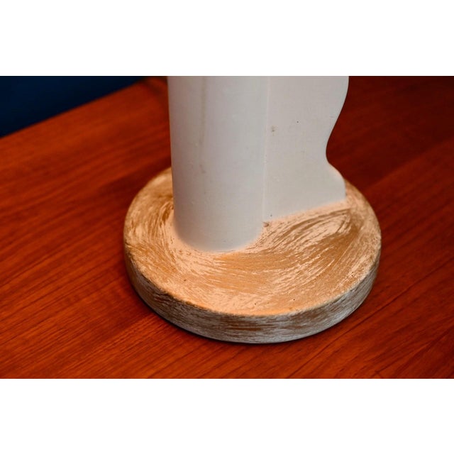 Ceramic Mid-Century Sculptural Totem Lamp in Plaster, 1960s For Sale - Image 7 of 18