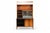 Danish Modern Bookcase With Drop Front Bar Cabinet For Sale - Image 4 of 5
