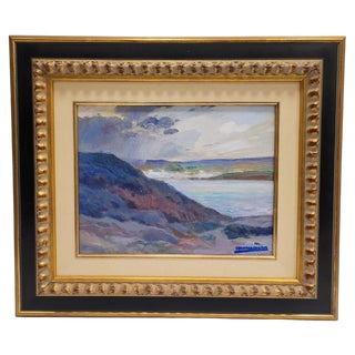 Damián Segarra Codina, Fluvial Landscape, 20th Century, Oil on Board For Sale