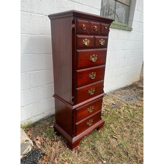 Pennsylvania House Pennsylvania House Cherry Semainier Lingerie Bachelors Chest Dresser For Sale - Image 4 of 10