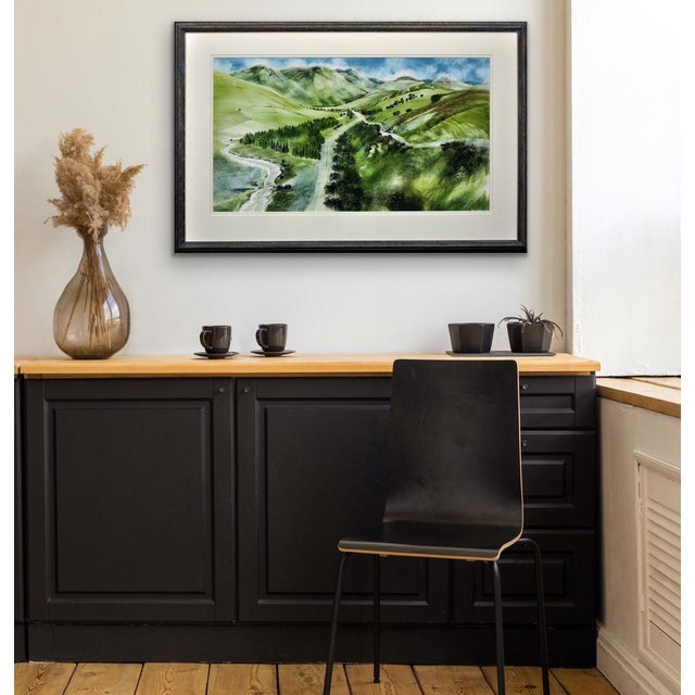 Ronald Maddox, Landscape Pattern, Glen Lyon, Scotland, 1980, Watercolor For Sale - Image 11 of 18