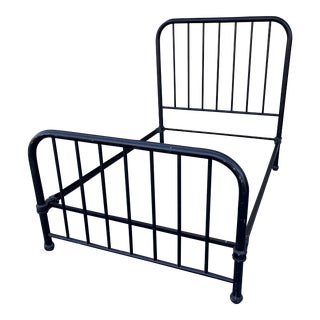 Early 20th Century Antique Iron Bed For Sale