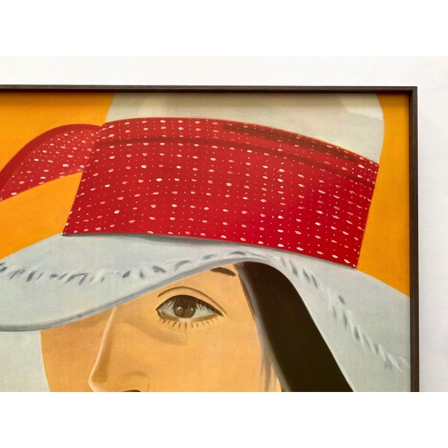 Alex Katz Vintage 1980 Pop Art Lithograph Print Framed Large Modernist Exhibition Poster " Red Band " 1978 For Sale - Image 11 of 17