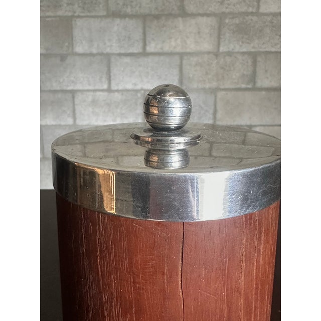 1940s Jacob Ängman Silver Lidded Jar for g.a.b For Sale - Image 4 of 7