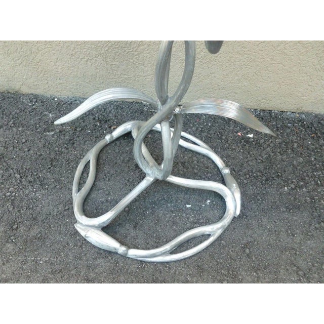 1970s Vintage Kessler Aluminum Lily Stand For Sale In Miami - Image 6 of 9