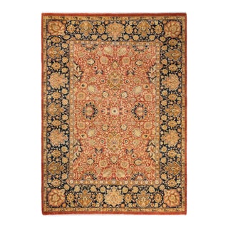 Mogul, One-of-a-Kind Hand-Knotted Area Rug in Orange, 6' 2" x 8' 6" For Sale