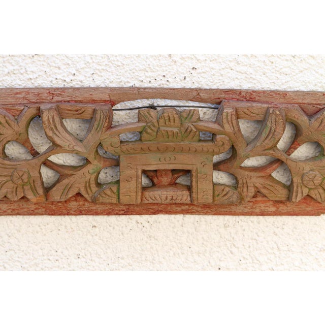 19th Century 19th Century Southeast Asian Wall Panel For Sale - Image 5 of 7