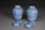 Asian Lidded Vases in Porcelain, 20th Century, Set of 2 For Sale - Image 6 of 11