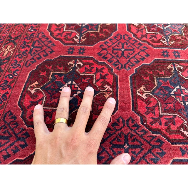 Fine Quality Red Bokhara Hand-Knotted Wool Rug - 7'9" X 5'5" For Sale - Image 14 of 16