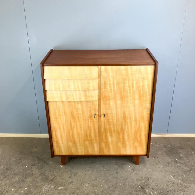 Mid-Century Highboard in Figured Maple, 1960s For Sale - Image 12 of 13