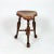Turned Mahogany Three-Legged Saddle-Seat Stool, Leather Seat With Nailhead Trim English Circa 1850 For Sale - Image 9 of 9