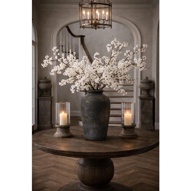 Farmhouse 11-Inch Rustic Ceramic Farmhouse Vase Bronze Decor For Sale - Image 3 of 5