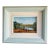 1970s Original Carolton Barron Florida Marsh Landscape Painting in Light Blue Frame For Sale