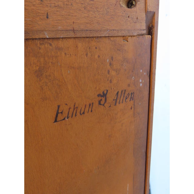 Ethan Allen Solid Maple Shelving Display Cabinet Bookshelf 6910 For Sale In Miami - Image 6 of 14