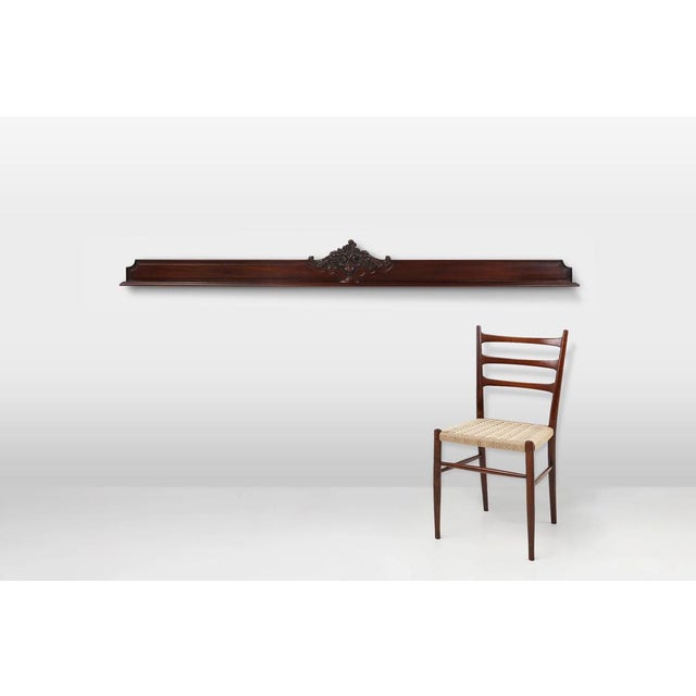 This oak frieze is a fine example of French craftsmanship from around 1900, blending Baroque exuberance with Rococo...