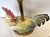 Vintage Large Ceramic Rooster Lamp on Wood Base For Sale - Image 11 of 17