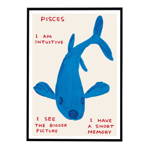 David Shrigley Pisces Signs of the Zodiac Lithograph Poster (Individual), 2021