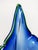 Mid-Century Modern Blue Murano Glass Vase Shaped as Calla Lily, Italy, 1960s For Sale - Image 3 of 9