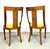 Antique 19th Century Inlaid French Empire Biedermeier Gondola Style Side Chairs For Sale - Image 4 of 12