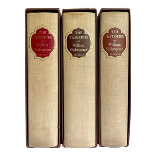1958 Complete Shakespeare Three Volume Comedy, Tragedy and Histories Set For Sale