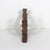 Brutalist Mid 20th Century Spanish Brutalist Carved Olive Wood Two Arm Handmade Wooden Candelabra For Sale - Image 3 of 11