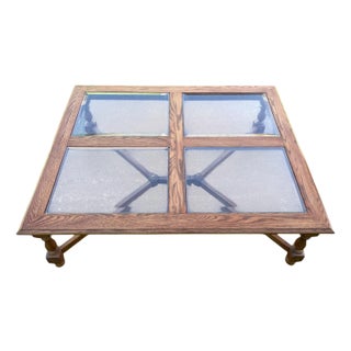 Late 20th Century Pennsylvania House William and Mary Style Oak Coffee Table For Sale