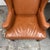Brown Bespoke Leather Wingback Armchairs, Pair For Sale - Image 8 of 12