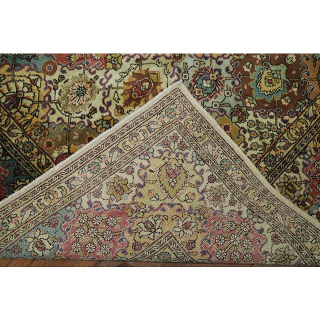 Traditional Vintage Tabriz Multi-Color Traditional Hand-Knotted Rug, 9'6'' X 13' For Sale - Image 3 of 13