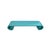 Asian Distressed Aqua Turquoise Blue Scroll Long Rectangular Coffee Table Stand For Sale - Image 3 of 6