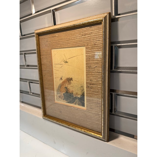 Chinese 1980s Framed Reproduction of Chinese Painting, “Early Autumn by Qian Xuan” For Sale - Image 3 of 6