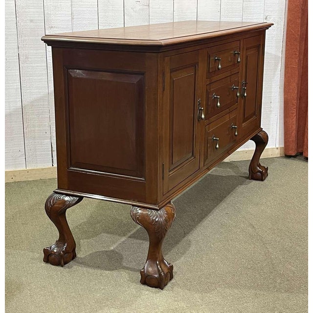 Early 20th Century English Mahogany Sideboard For Sale - Image 6 of 18