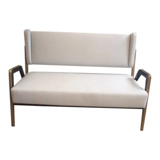 1950's High Style Italian Settee For Sale
