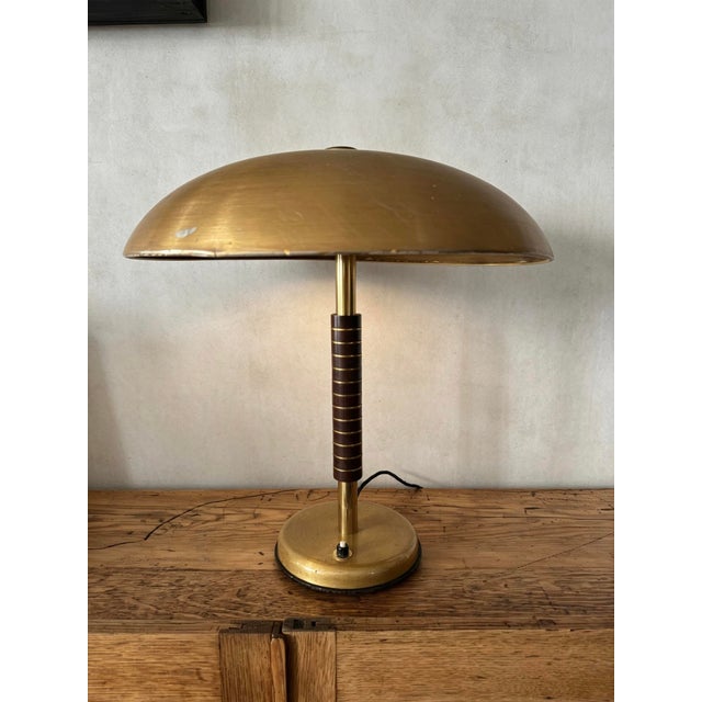 Gold Table Lamp by SBF Sächsische Bronzewarenfabrik, 1940s For Sale - Image 11 of 11