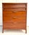 Mid-Century Walnut Highboy Dresser Attributed to Lane With Woven Basketweave Drawers For Sale - Image 14 of 14