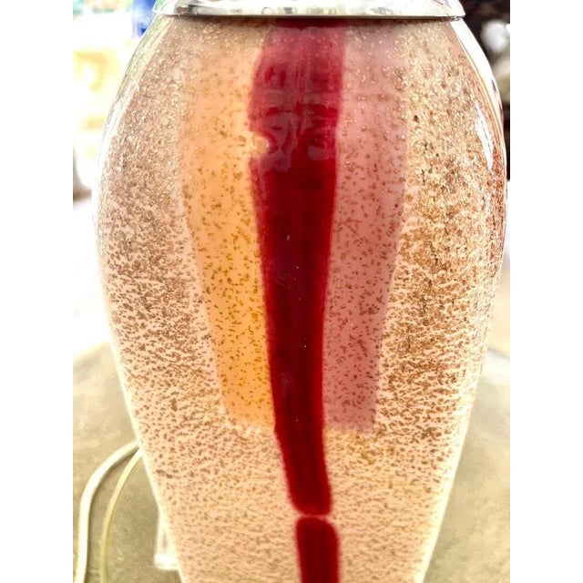 1980s Lancetti Milano Table Lamp in Murano Glass, 1980s For Sale - Image 5 of 11