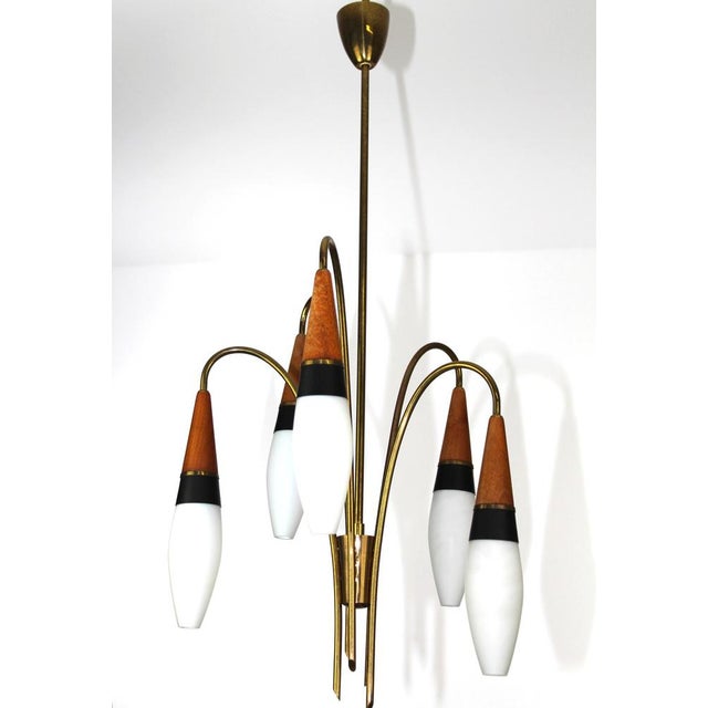 Lily of the Valley Chandelier from Rupert Nikoll, 1950s For Sale - Image 10 of 17