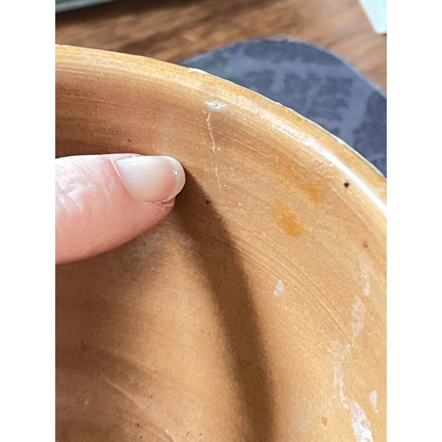 Teal Vintage Italian Pottery Bowl For Sale - Image 8 of 8