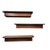 Set of Three Mid-Century Oak Floating Wall Shelves 21" For Sale - Image 4 of 8