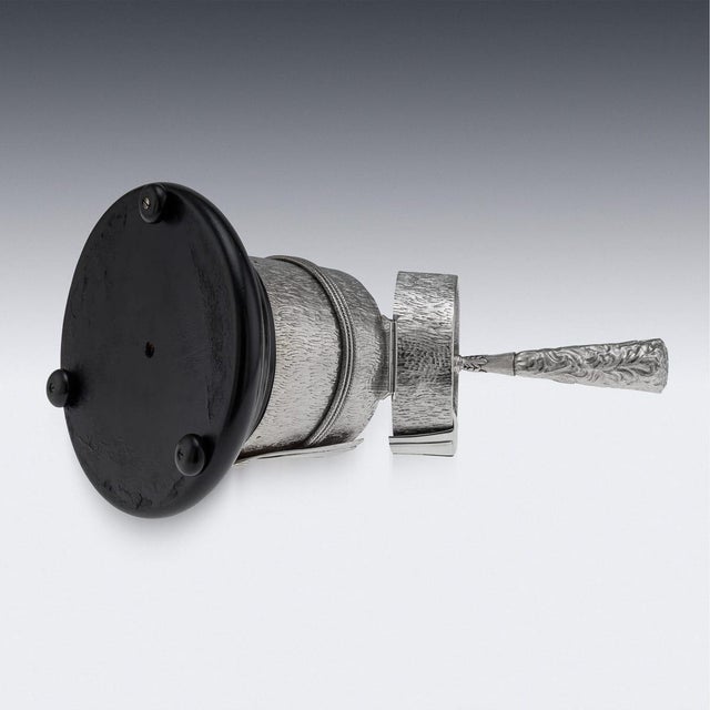 Antique Edwardian Silver Regimental Table Snuff Mull, 1908 For Sale - Image 9 of 17