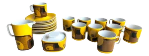 1960s Block Langenthal Evolution Coffee Set Designed by Gerald Gulotta, 25 Pieces